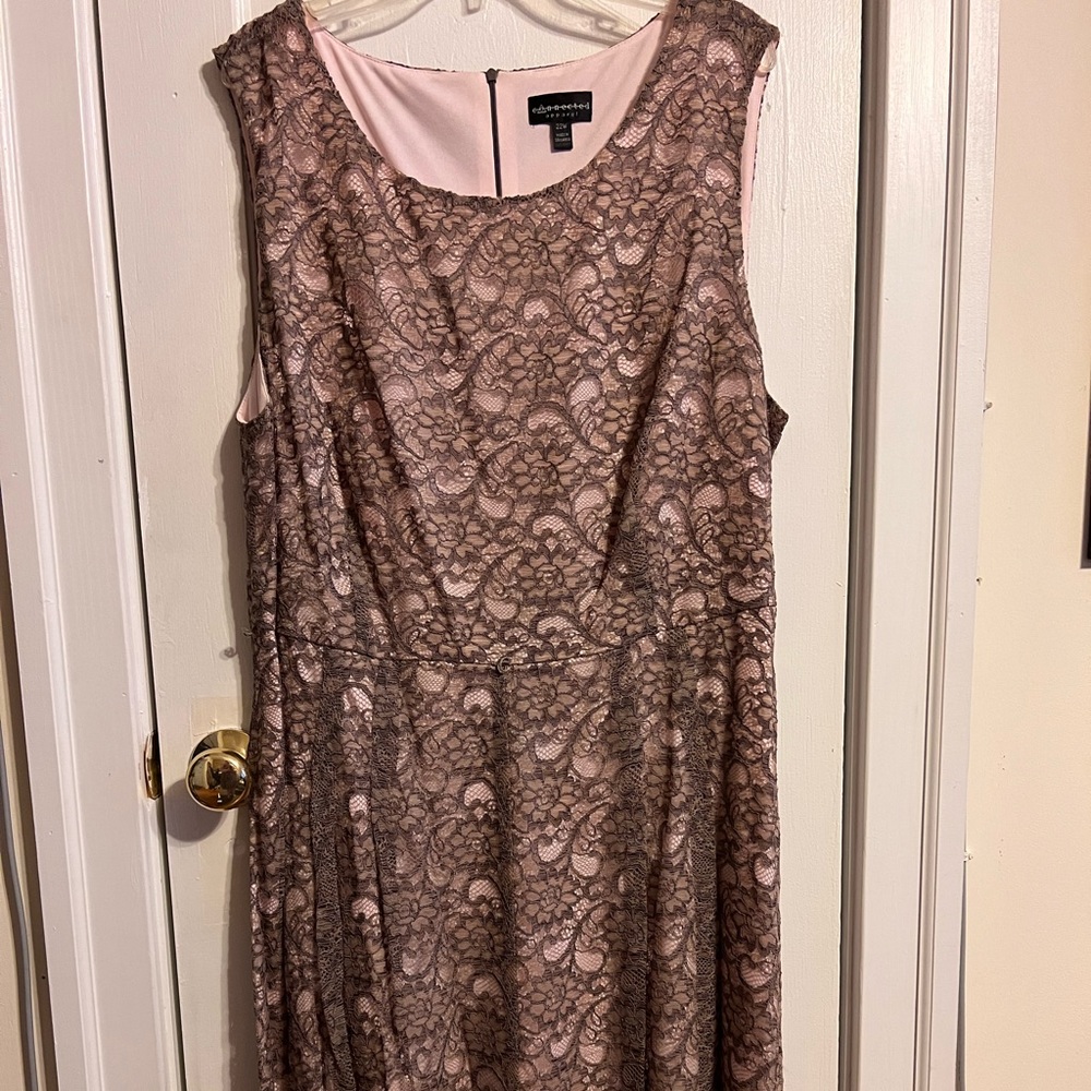 Pink Champagne Lace Dress